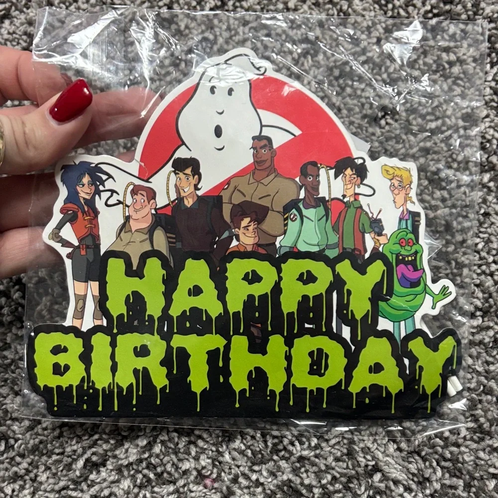 25 Pc Ghostbusters Themed Happy Birthday party Cake/Cupcake Toppers